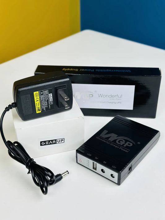 2024 NEW Model! WGP mini UPS 5/9/12V (10400mAh) + GearUP 12V/3A Adapter